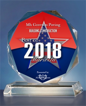 MH Greeson Paving Building Construction Award